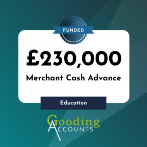 Funding success £230,000 merchant cash advance - education