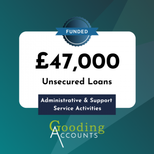 Funding success £47,000 unsecured loan - administrative services