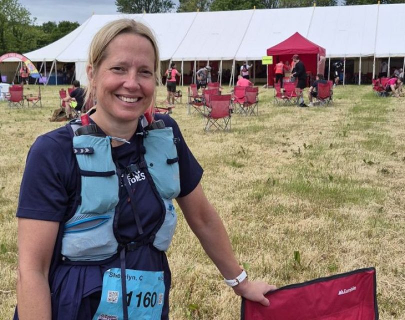 Sherelyn on Jurassic Coast Ultra Challenge